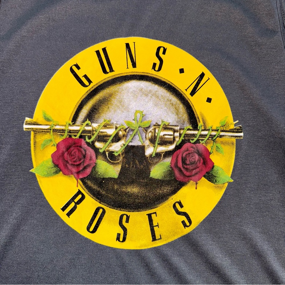🤑 5/$25 Guns n Roses Sleeveless Grey Graphic Tank Top - Picture 4 of 6